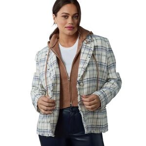 By Anthropologie Tweed Dickie Blazer 3X NWOT